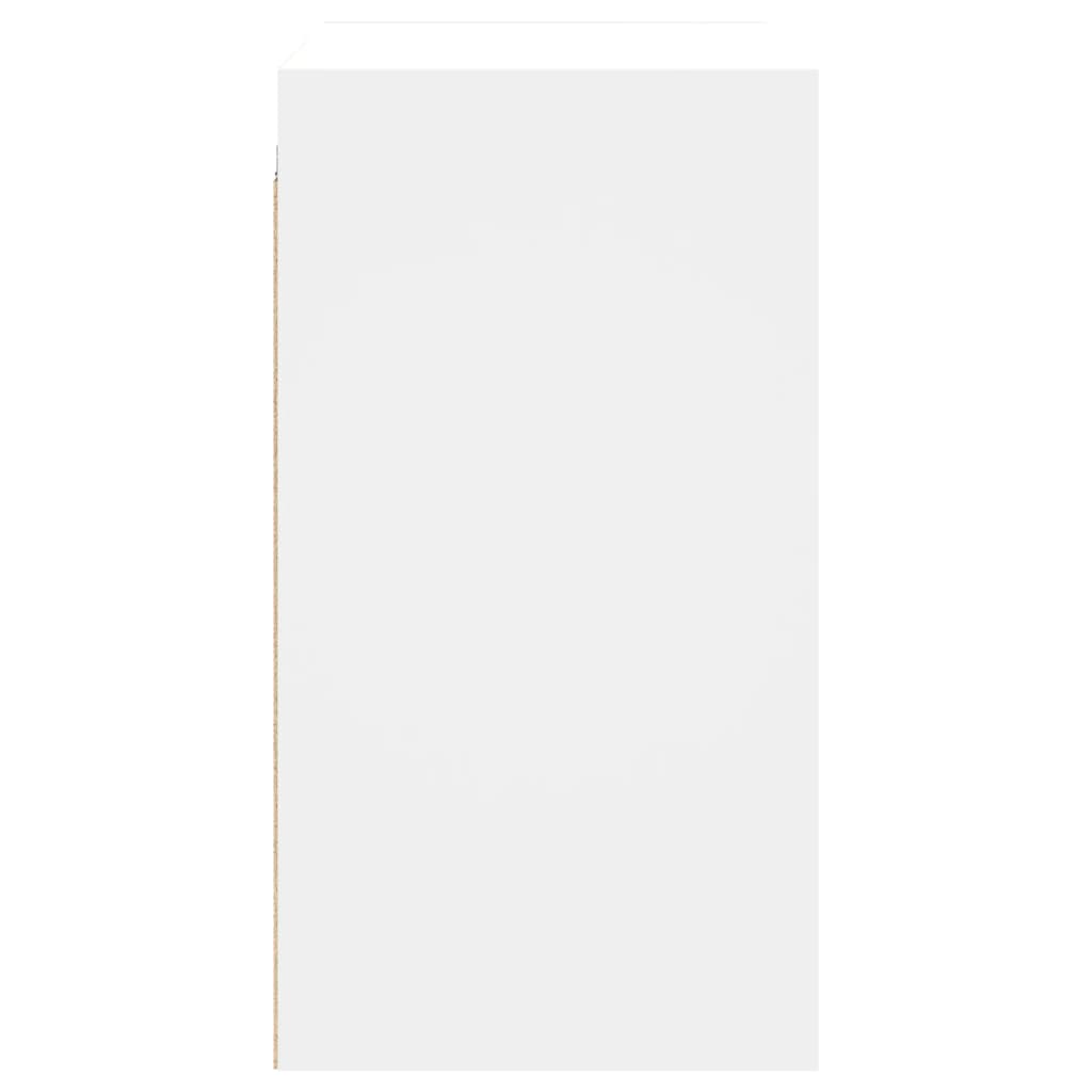 Armoire murale avec portes en verre blanc 68x37x68,5 cm