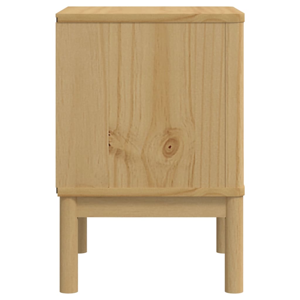 Table de chevet FLORO cire marron 45x39x57cm bois de pin massif - XIOS