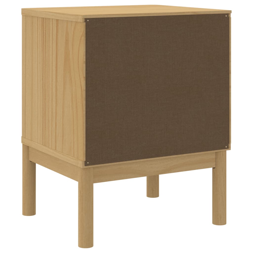 Table de chevet FLORO cire marron 45x39x57cm bois de pin massif - XIOS