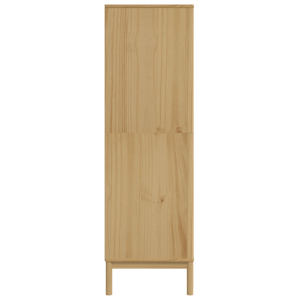 Garde-robe FLORO cire marron 77x53x171 cm bois massif de pin - XIOS