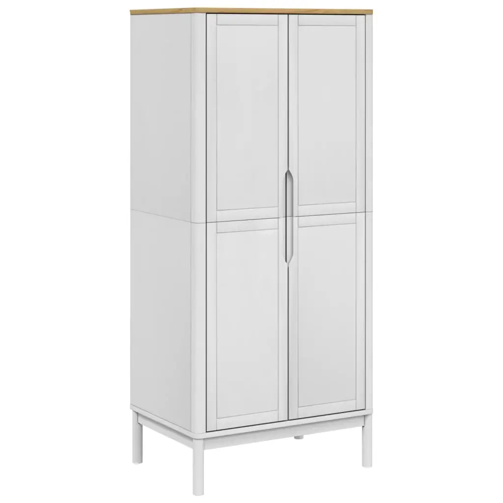 Garde-robe FLORO blanc 77x53x171 cm bois massif de pin - XIOS