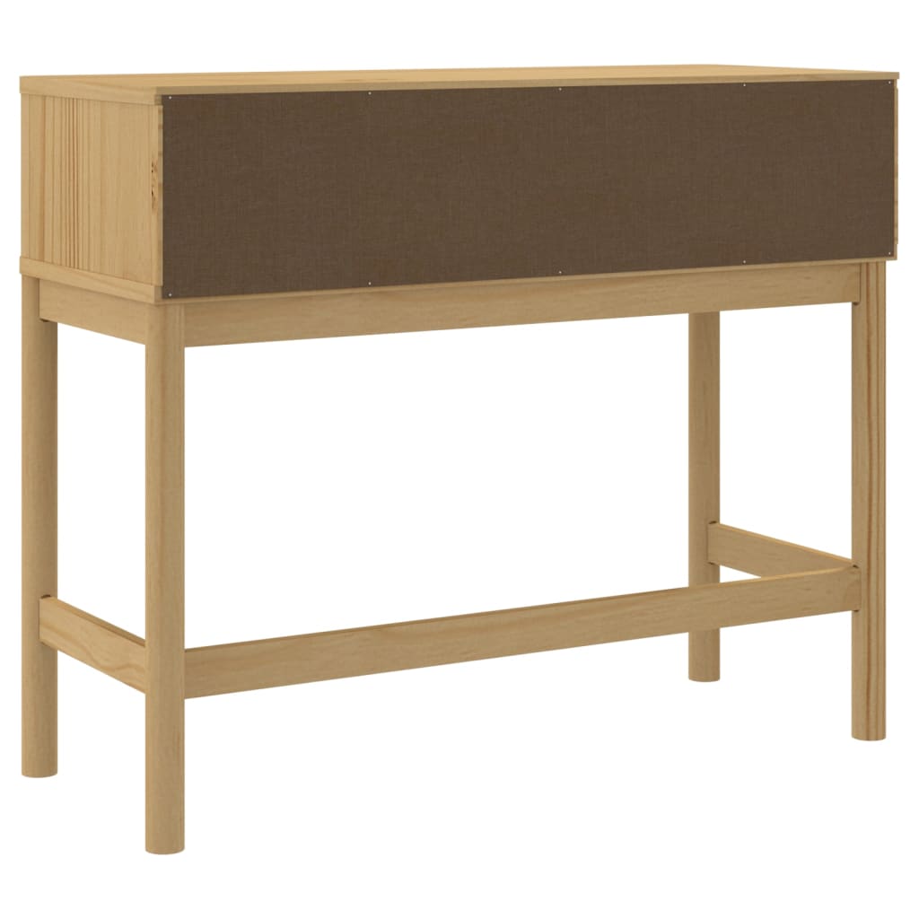Table console FLORO marron cire 89,5x36,5x73 cm pin massif - XIOS