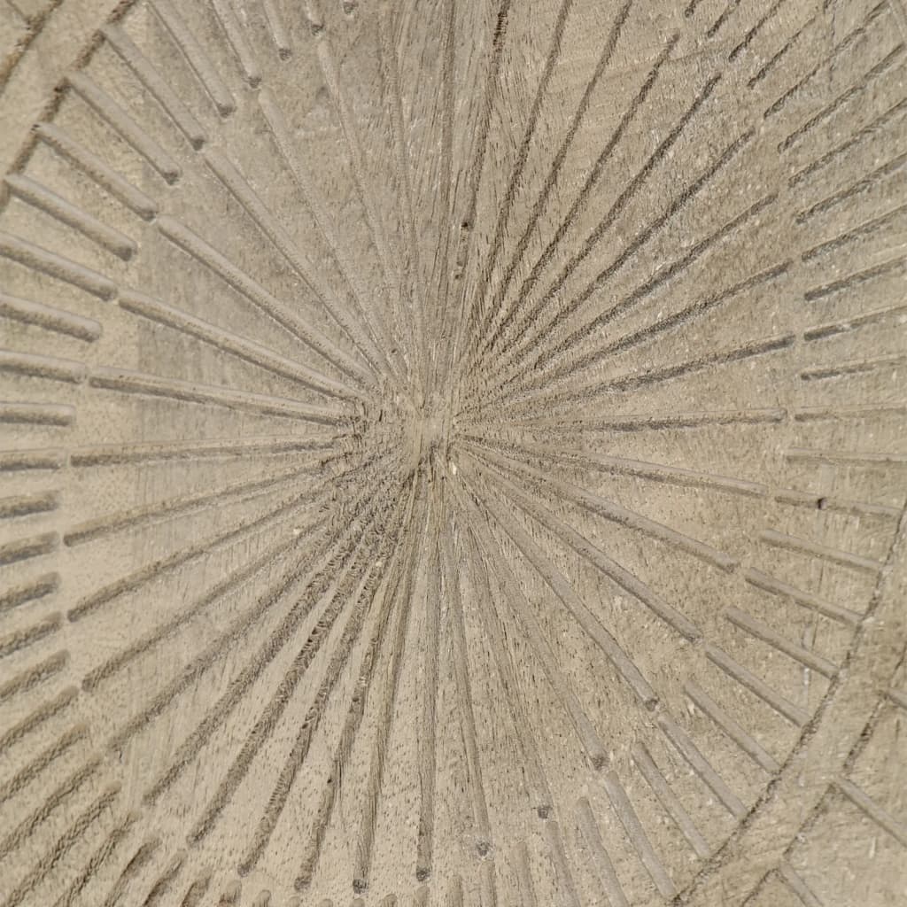 Table de chevet 40x30x50 cm bois massif manguier et fer - XIOS