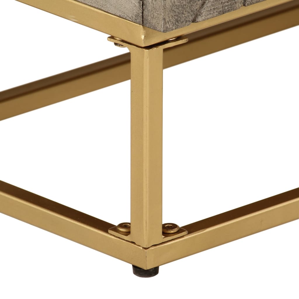 Commode 55x30x76 cm bois massif de manguier et fer - XIOS