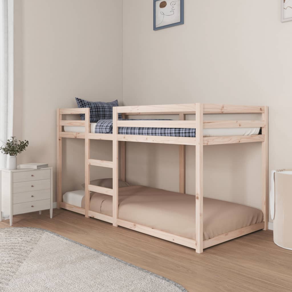 Lit superposé sans matelas 90x200 cm bois de pin massif - XIOS
