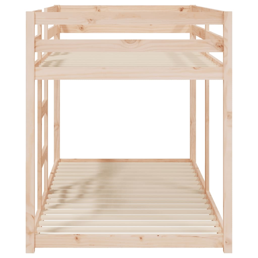 Lit superposé sans matelas 90x200 cm bois de pin massif - XIOS