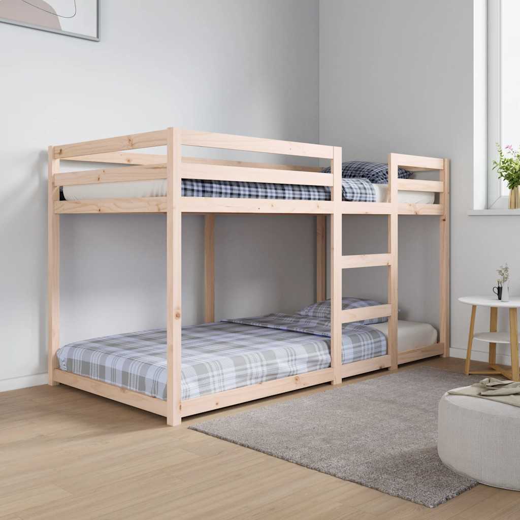 Lit superposé sans matelas 90x190 cm bois de pin massif - XIOS