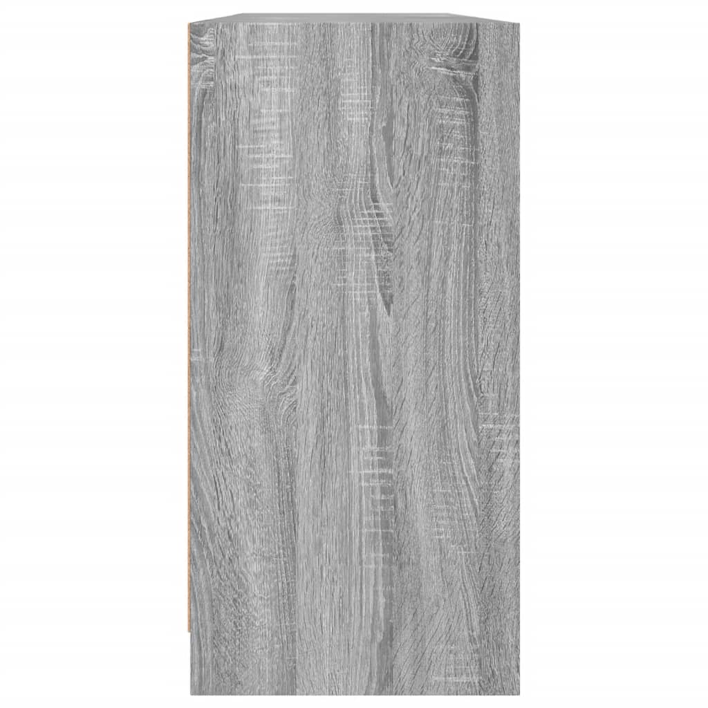 Bibliothèque avec portes sonoma gris 204x37x75 cm - XIOS