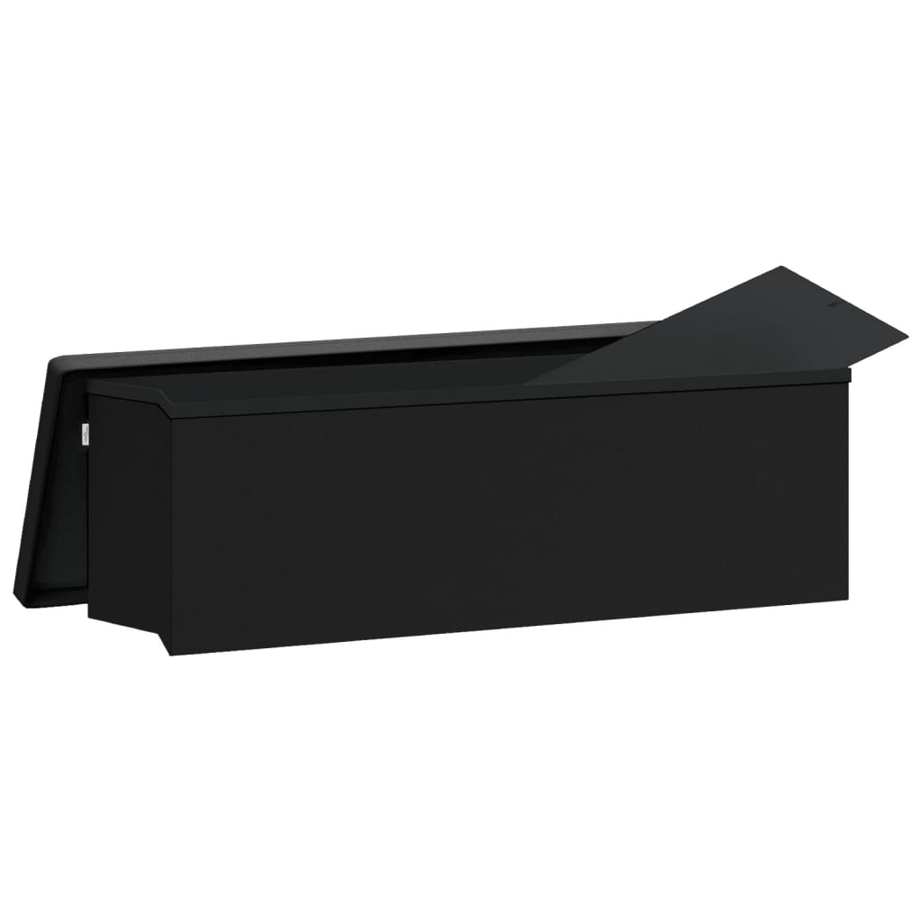 Banc de rangement pliable noir PVC - XIOS