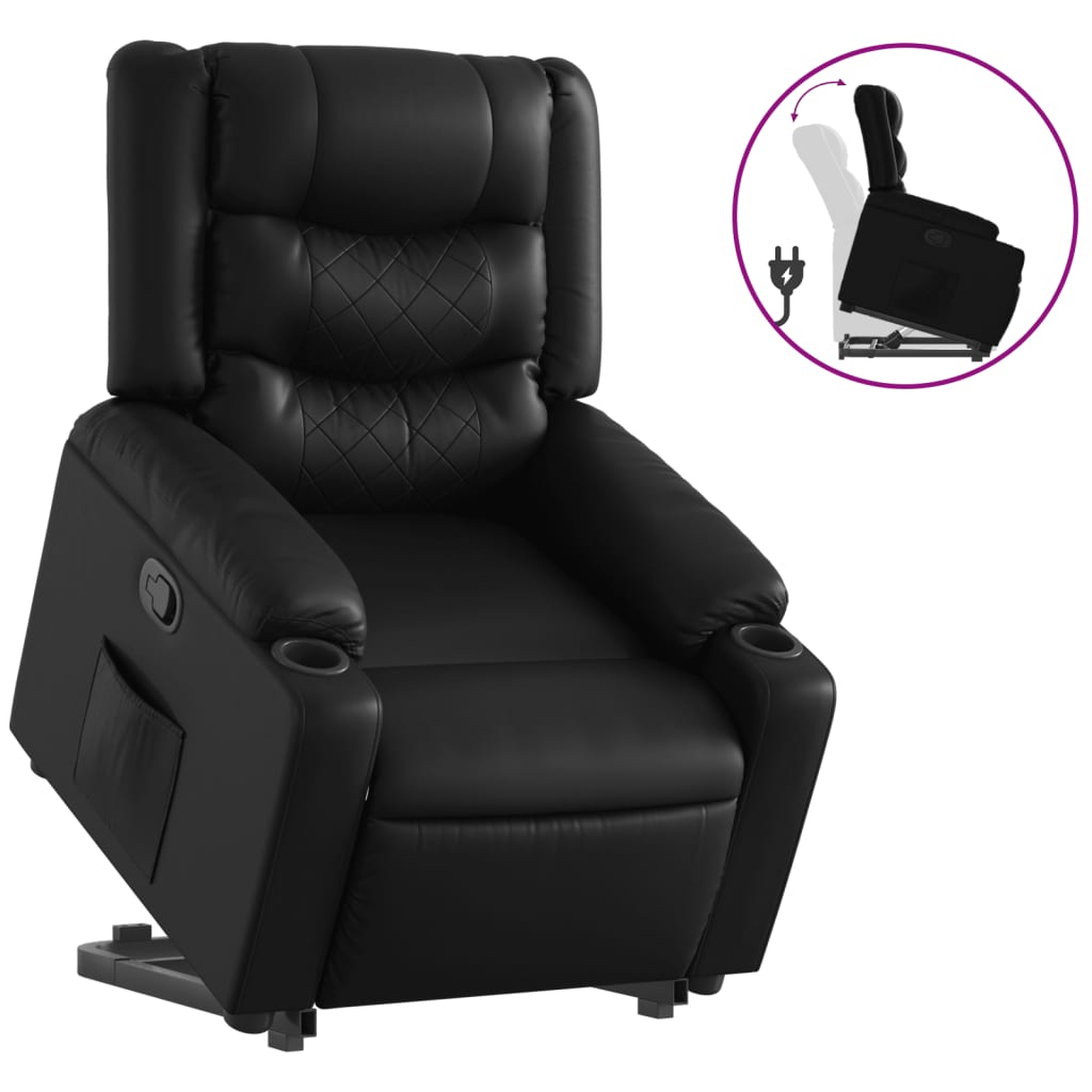 Fauteuil inclinable Noir Similicuir - XIOS
