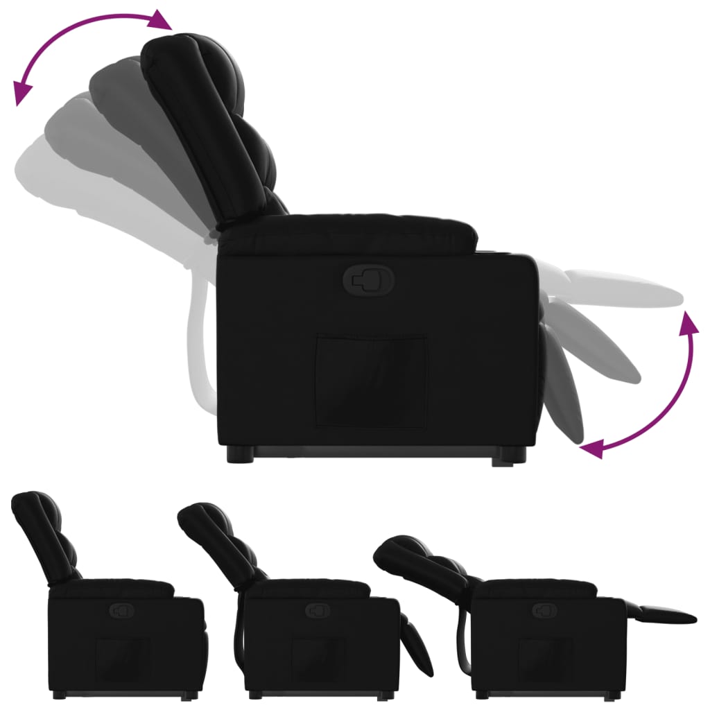 Fauteuil inclinable Noir Similicuir - XIOS