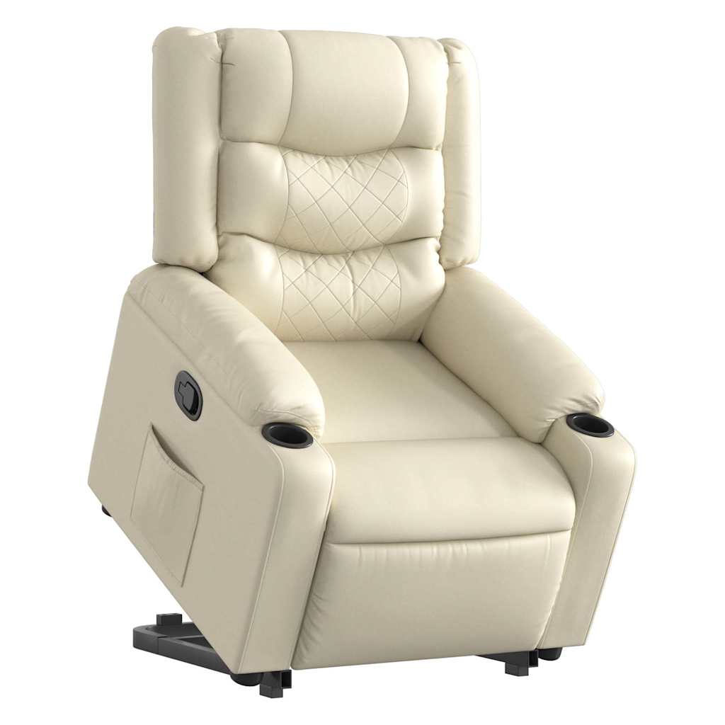 Fauteuil inclinable Crème Similicuir - XIOS