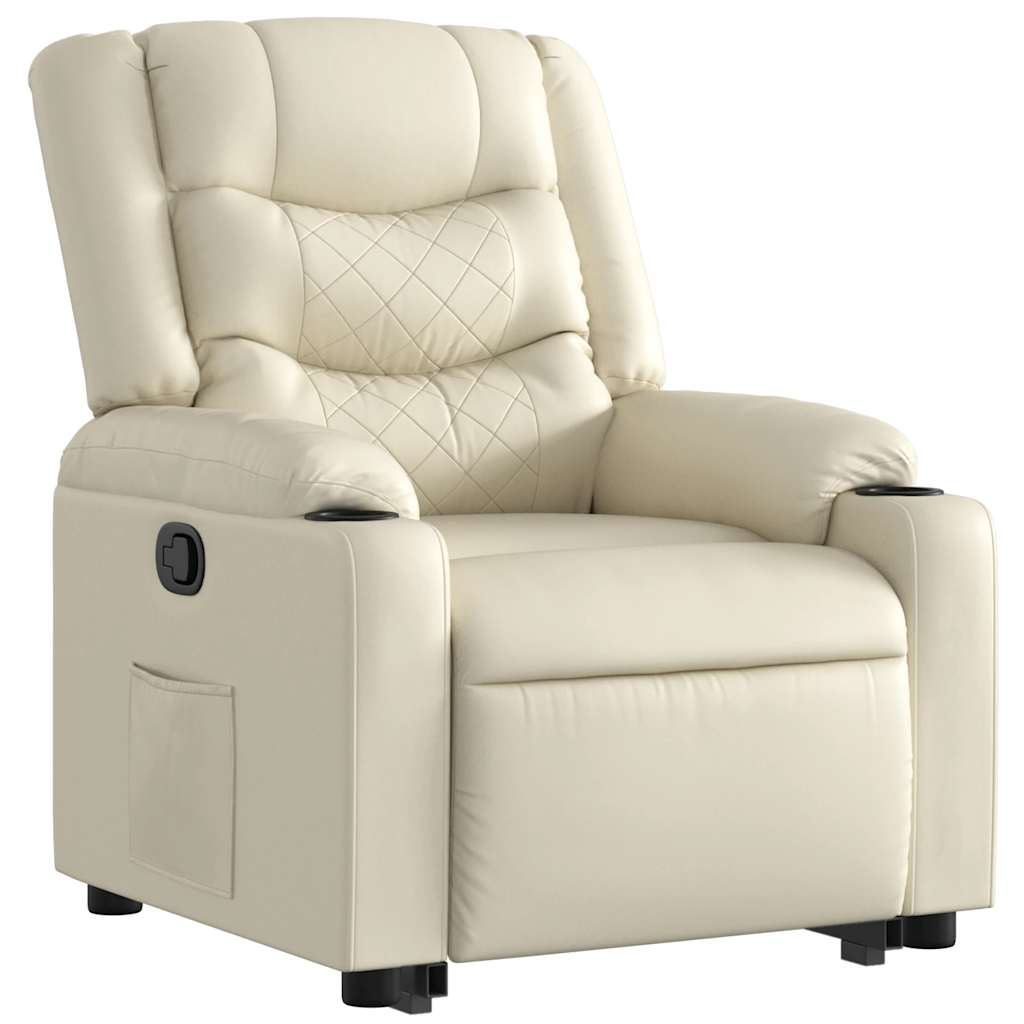 Fauteuil inclinable Crème Similicuir - XIOS