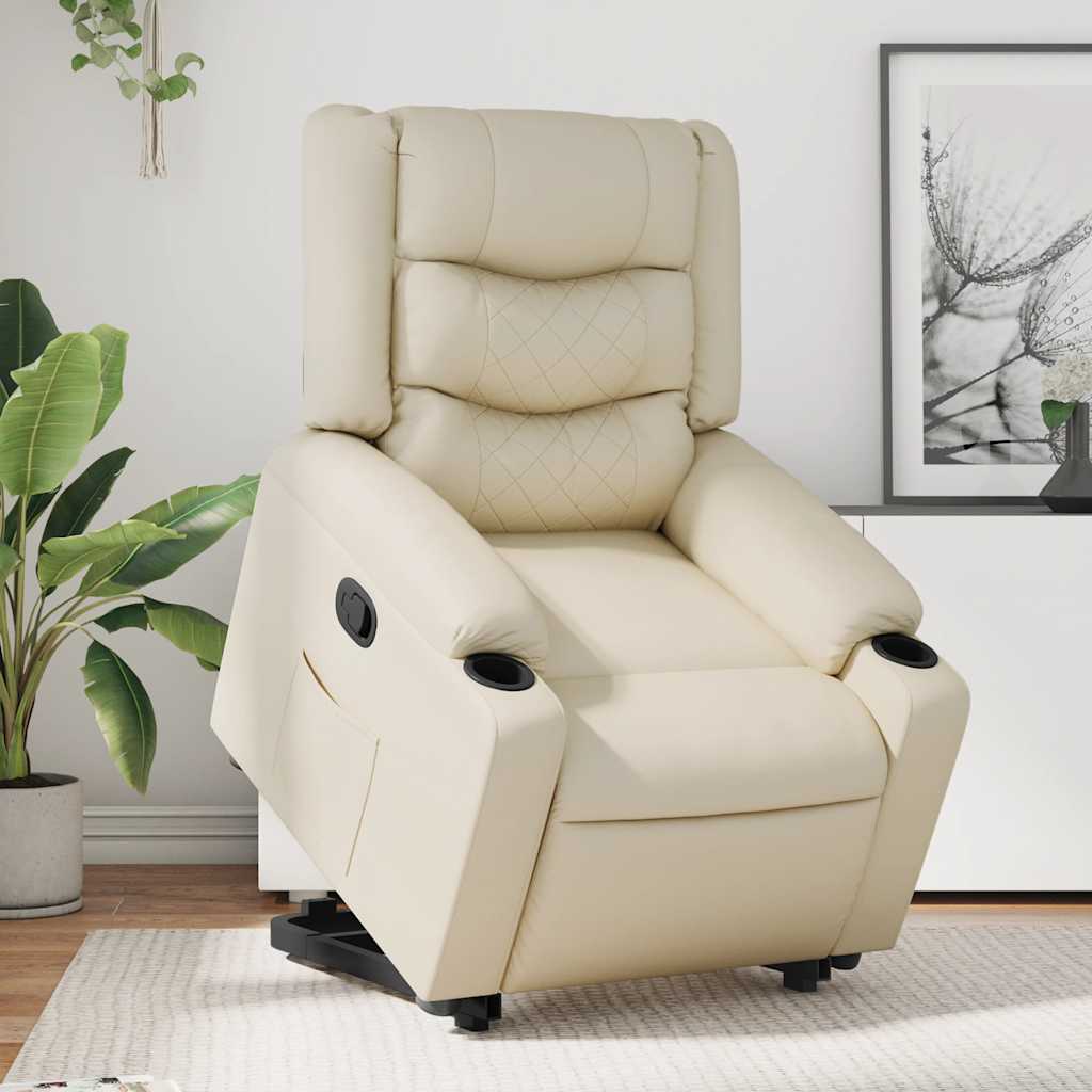 Fauteuil inclinable Crème Similicuir - XIOS