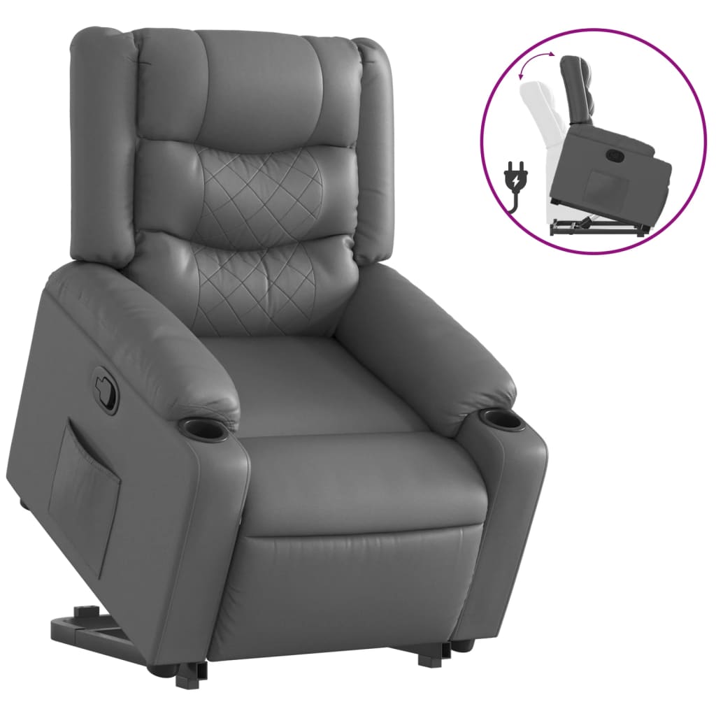 Fauteuil inclinable Gris Similicuir - XIOS