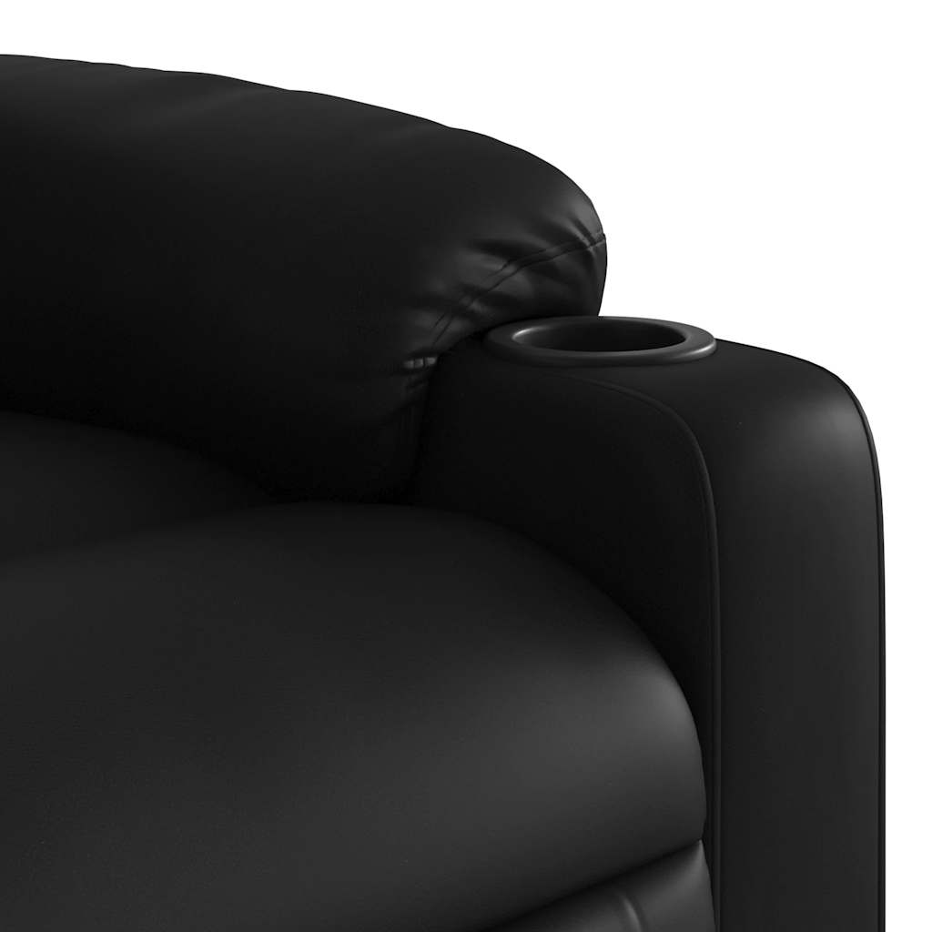 Fauteuil inclinable de massage Noir Similicuir - XIOS