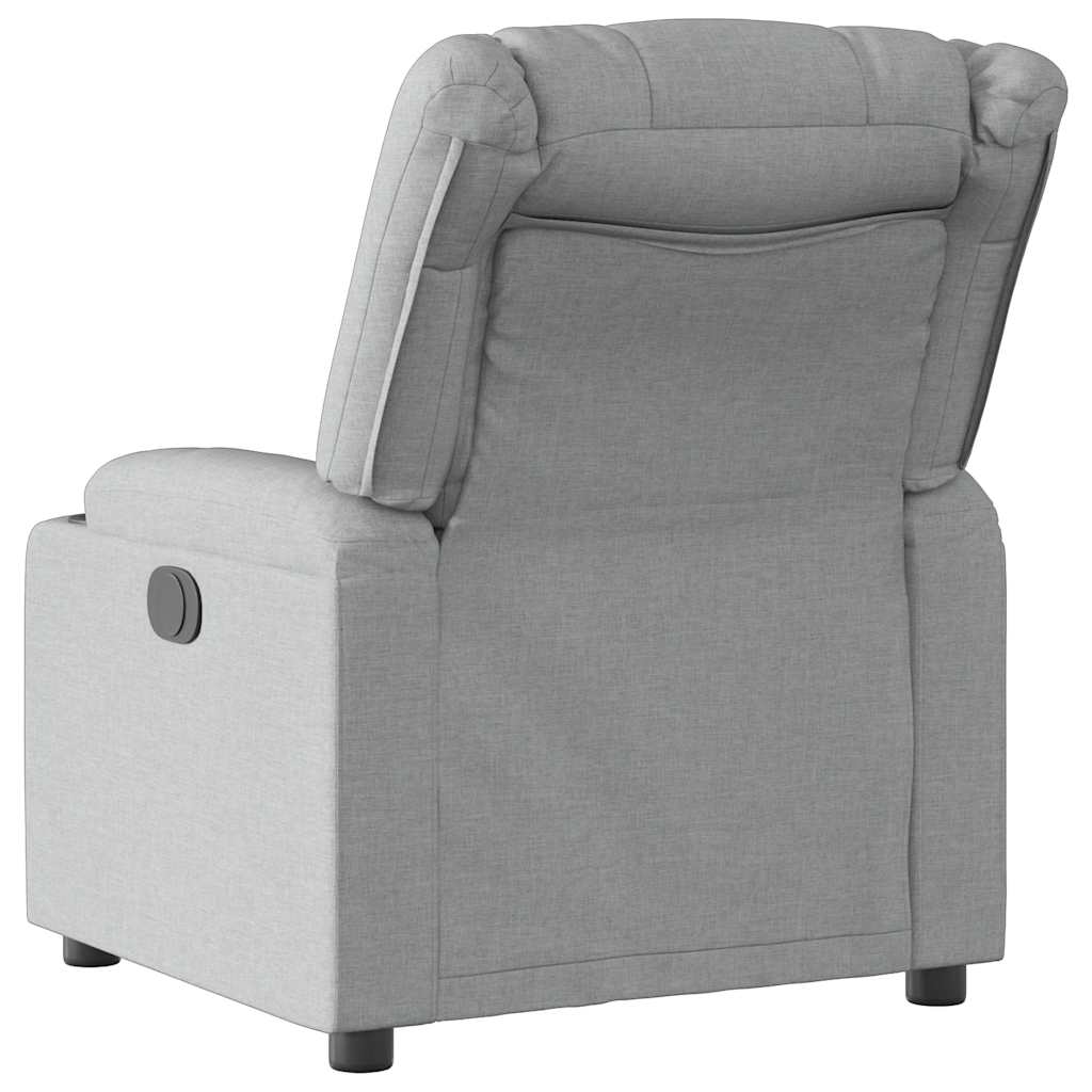 Fauteuil inclinable électrique Gris clair Tissu - XIOS