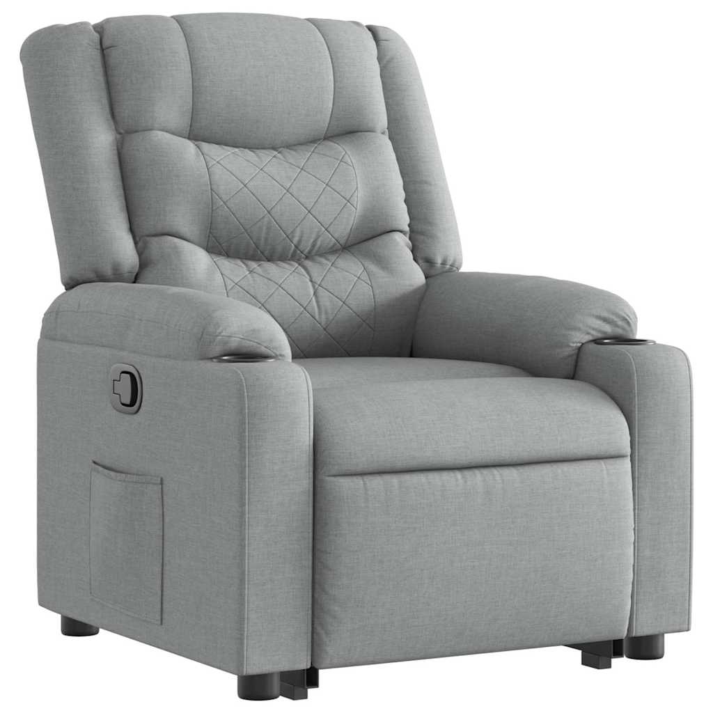 Fauteuil inclinable Gris clair Tissu - XIOS