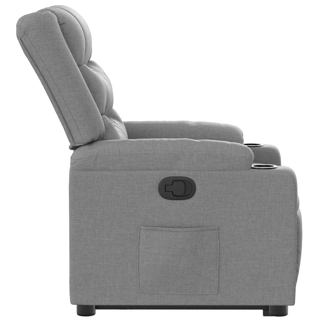 Fauteuil inclinable Gris clair Tissu - XIOS