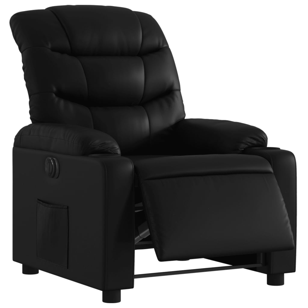 Fauteuil inclinable électrique Noir Similicuir - XIOS