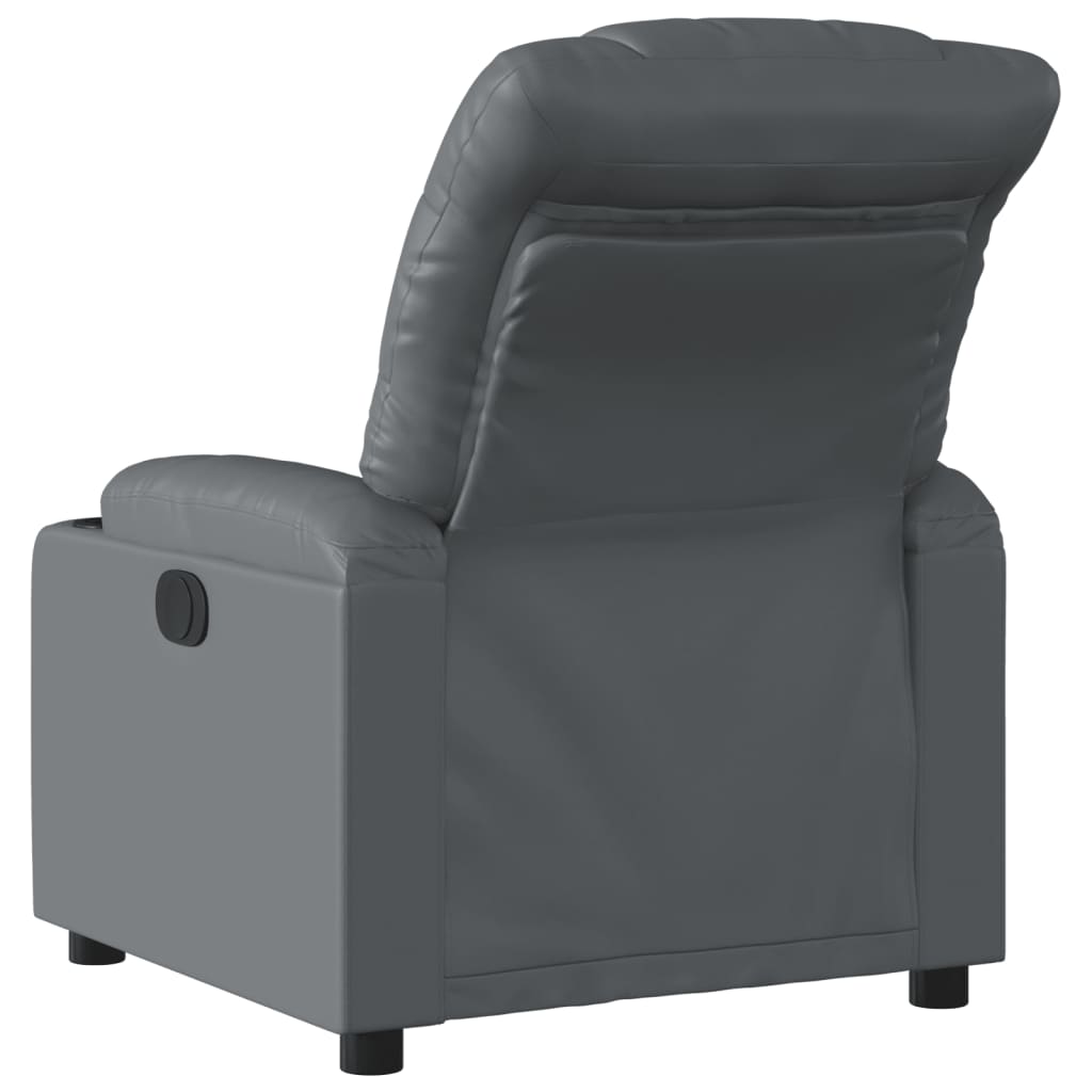 Fauteuil inclinable électrique Gris Similicuir - XIOS