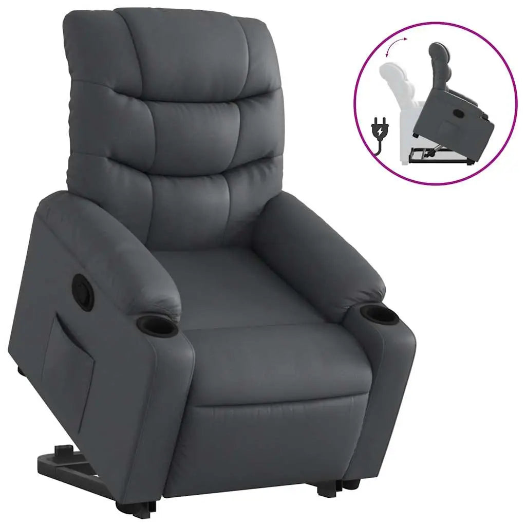 Fauteuil inclinable Gris Similicuir - XIOS