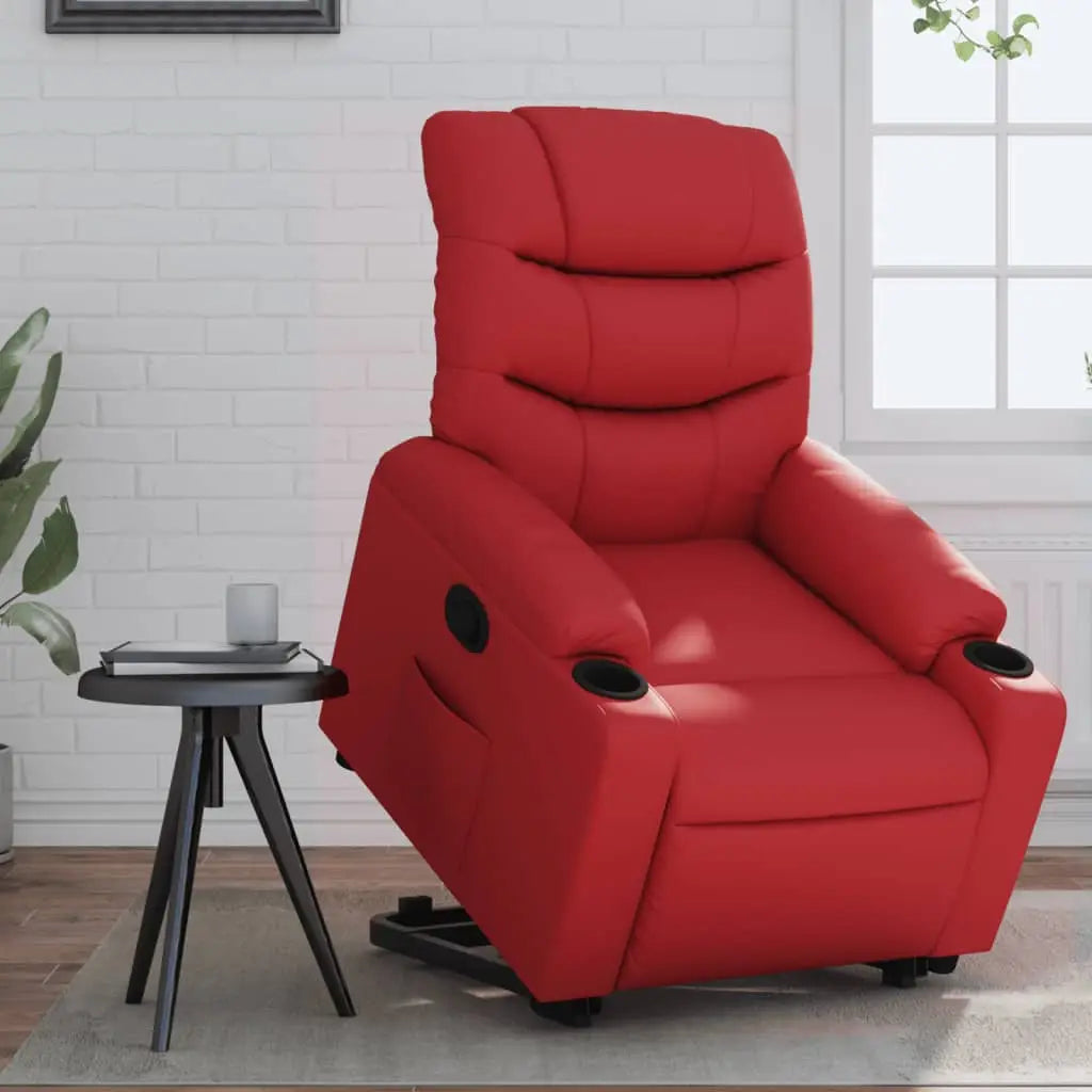Fauteuil inclinable Rouge Similicuir - XIOS