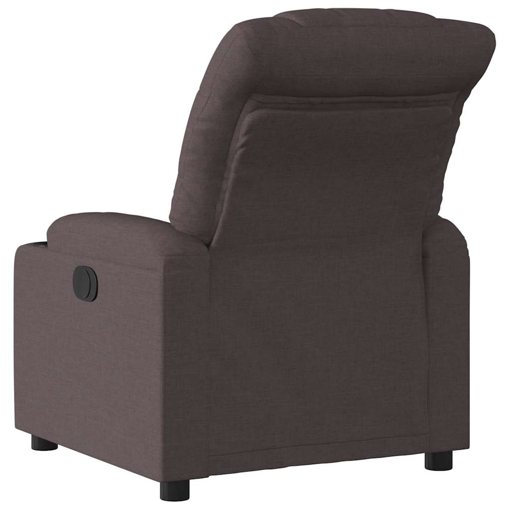Fauteuil inclinable électrique Marron foncé Tissu - XIOS