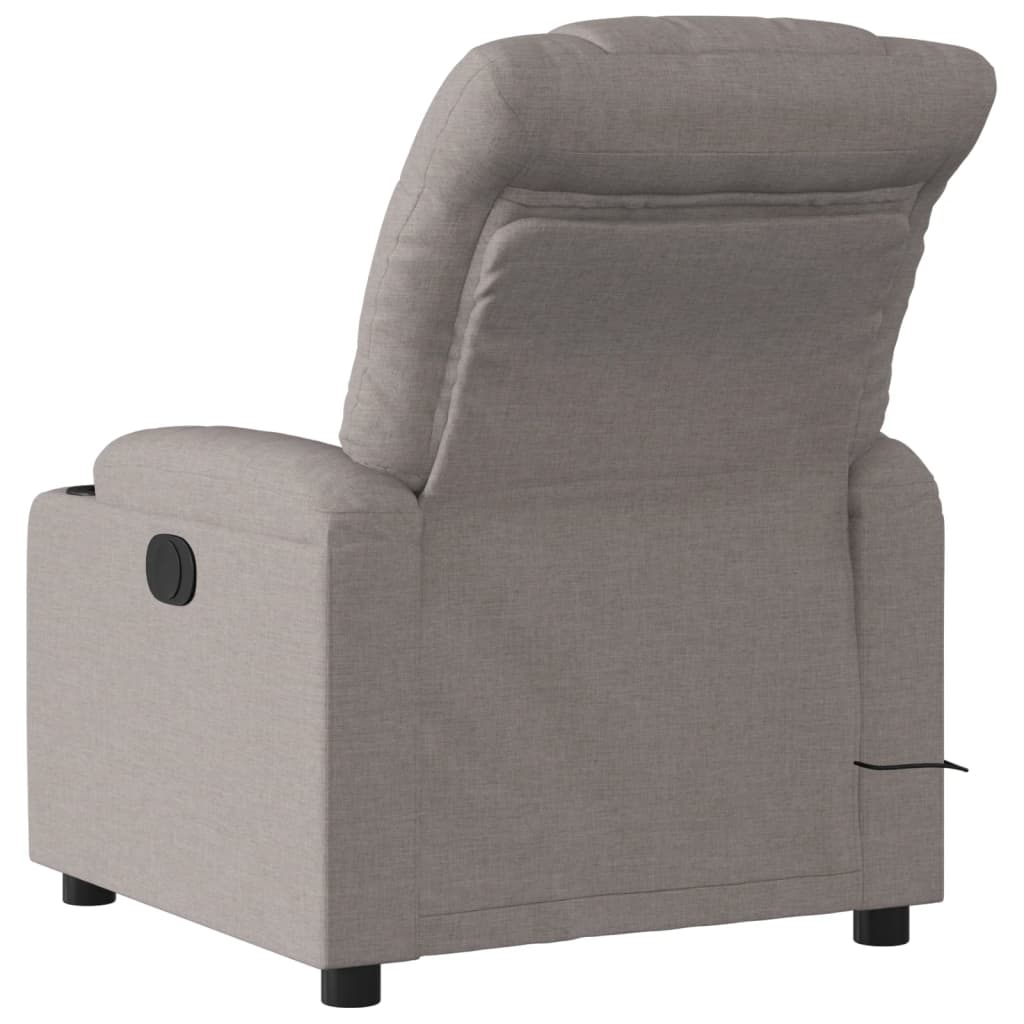 Fauteuil de massage inclinable électrique Taupe Tissu - XIOS