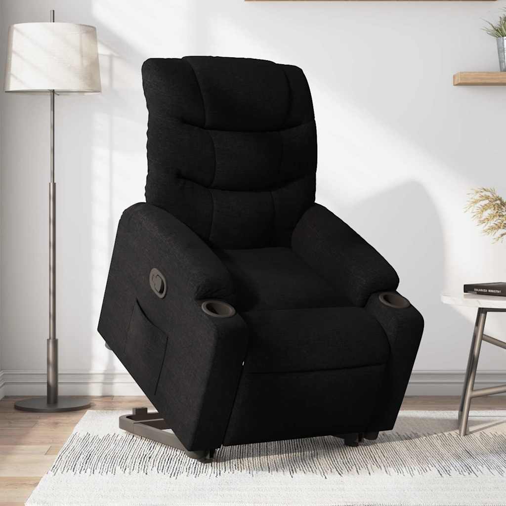 Fauteuil inclinable noir tissu - XIOS
