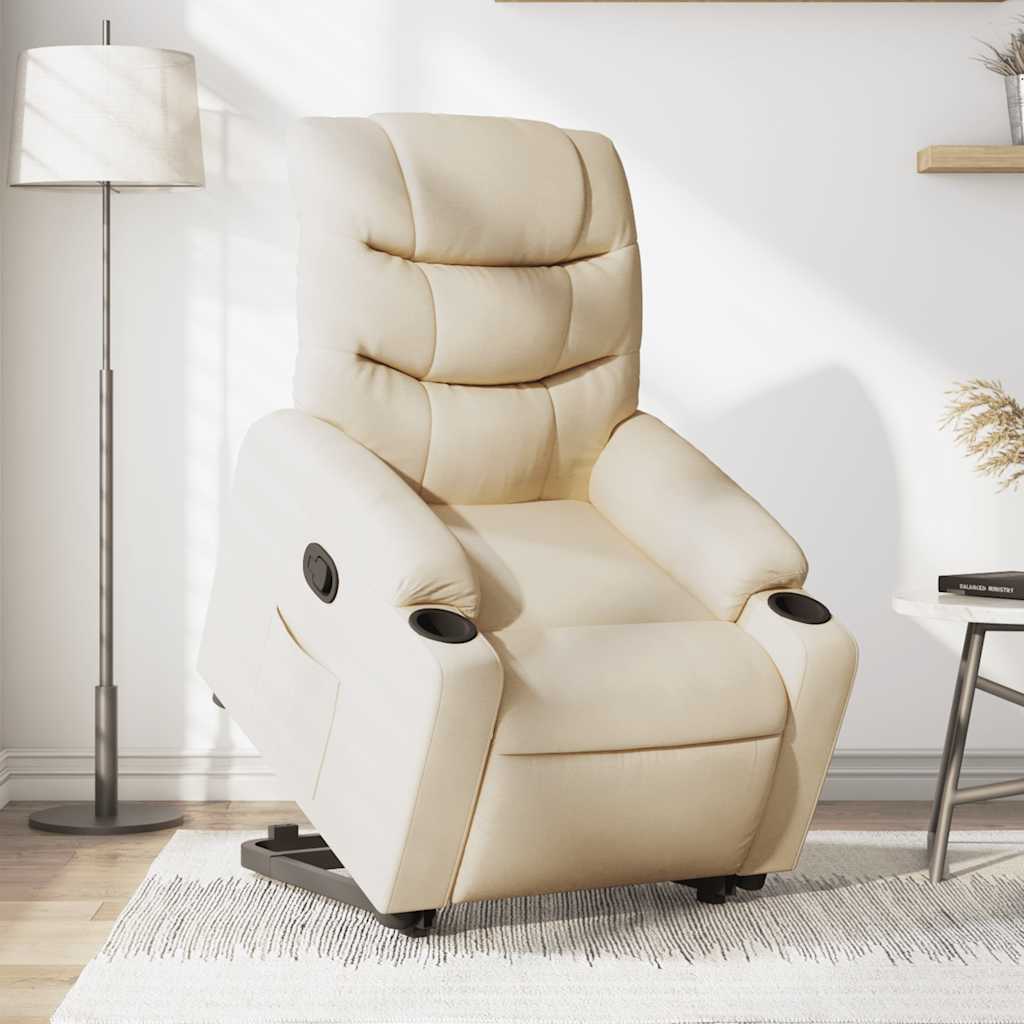 Fauteuil inclinable Crème Tissu - XIOS