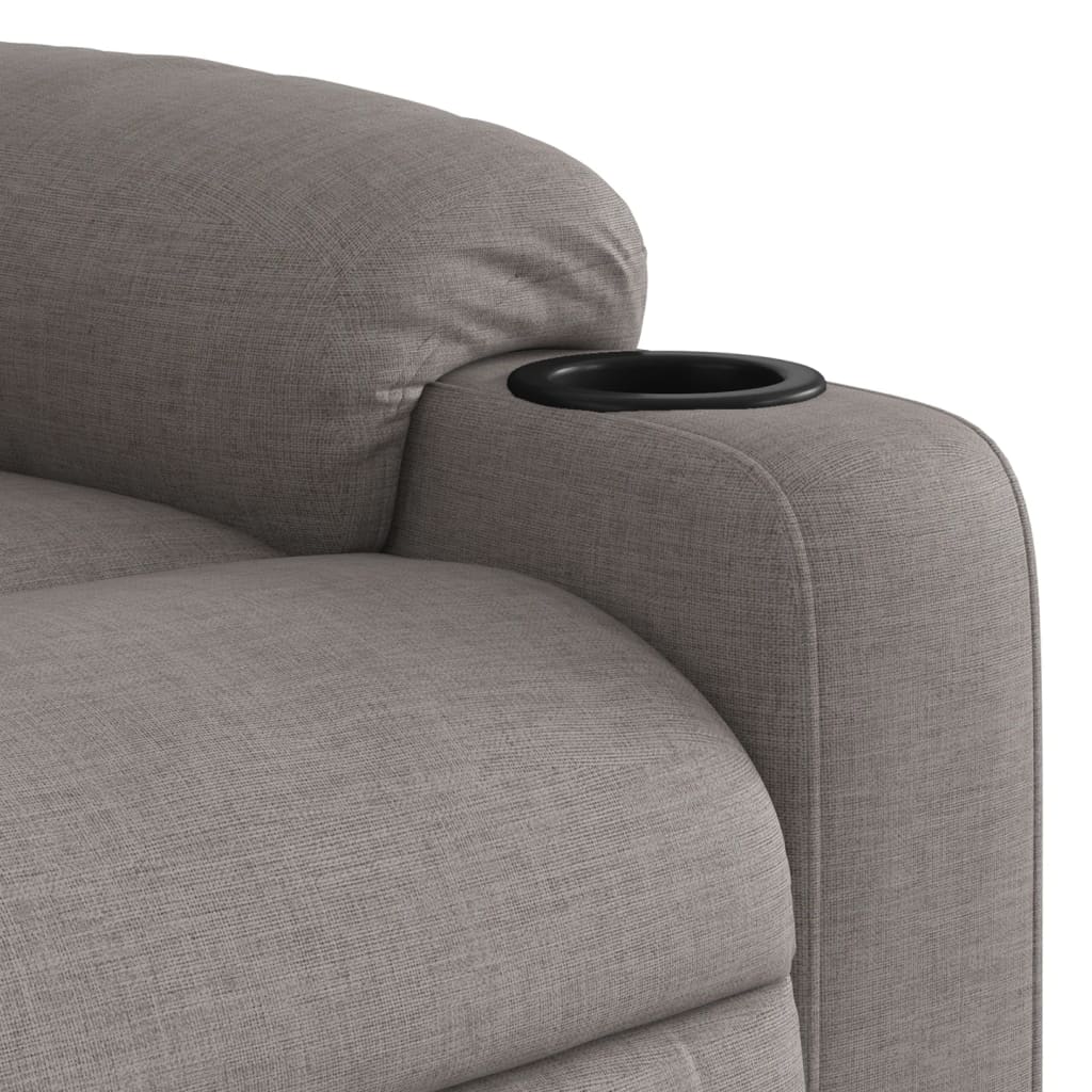 Fauteuil inclinable de massage Taupe Tissu - XIOS