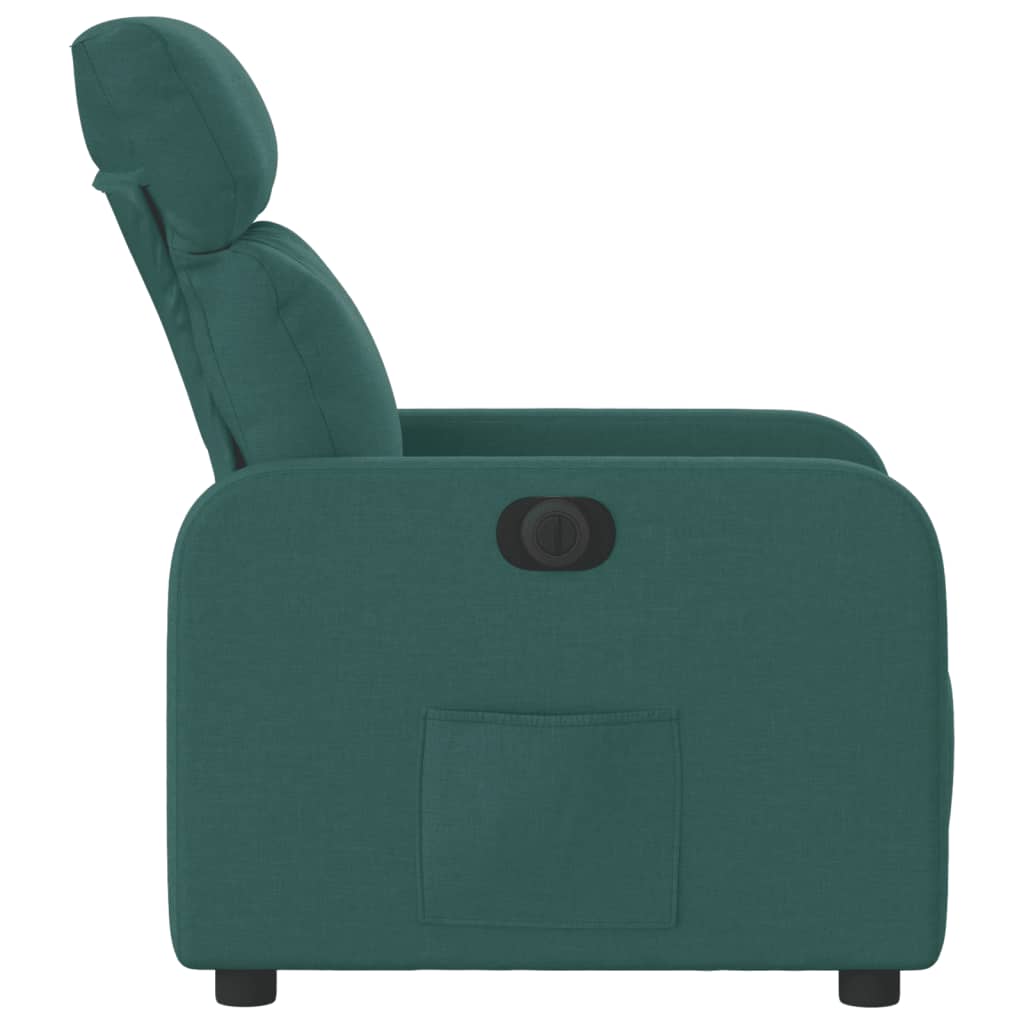 Fauteuil inclinable électrique Vert foncé Tissu - XIOS