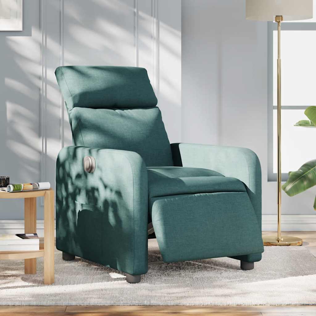 Fauteuil inclinable électrique Vert foncé Tissu - XIOS