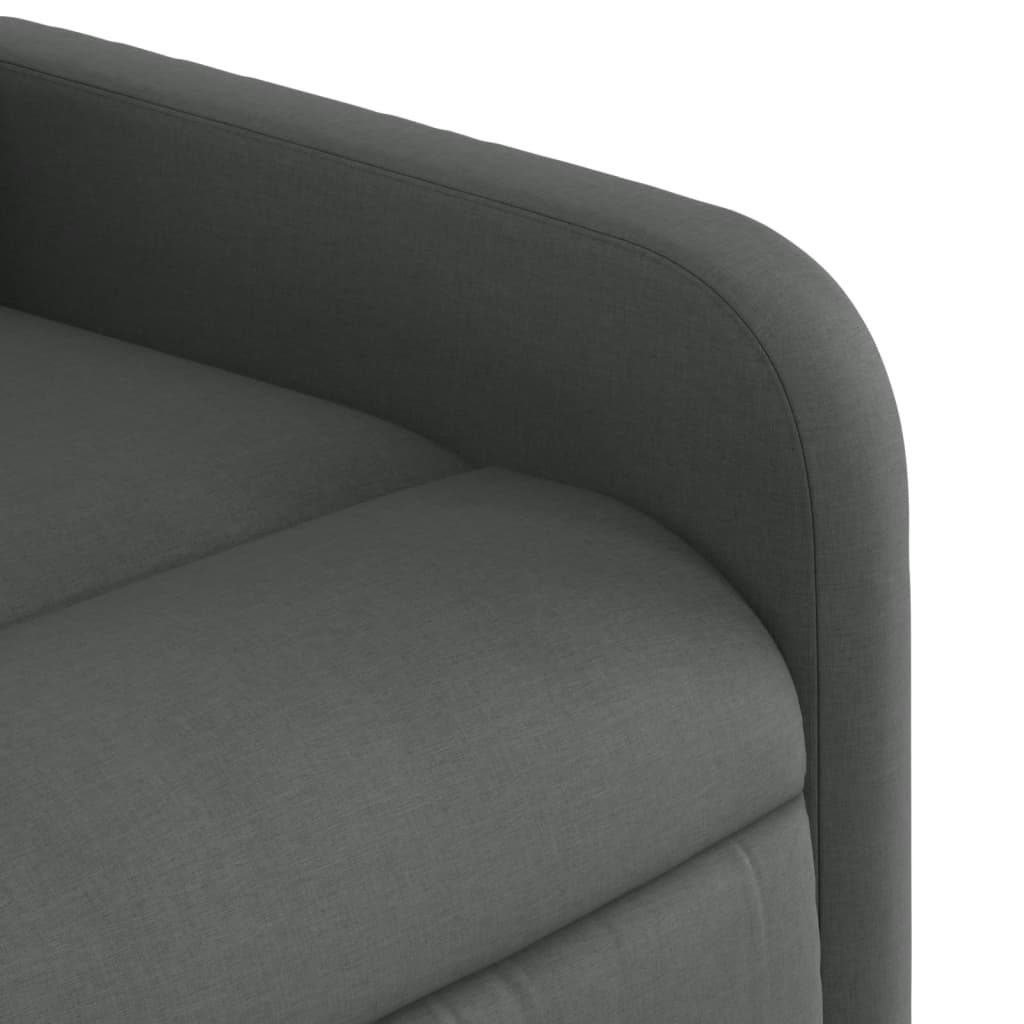 Fauteuil inclinable de massage électrique gris foncé tissu - XIOS