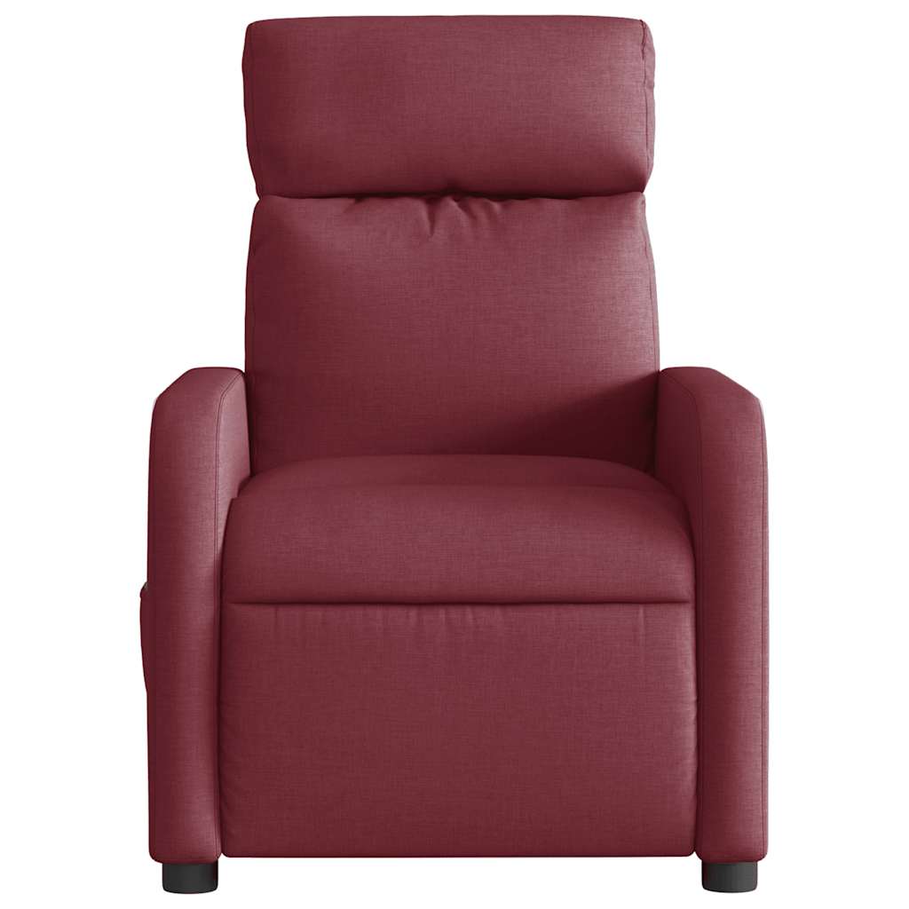 Fauteuil de massage inclinable électrique Rouge bordeaux Tissu - XIOS