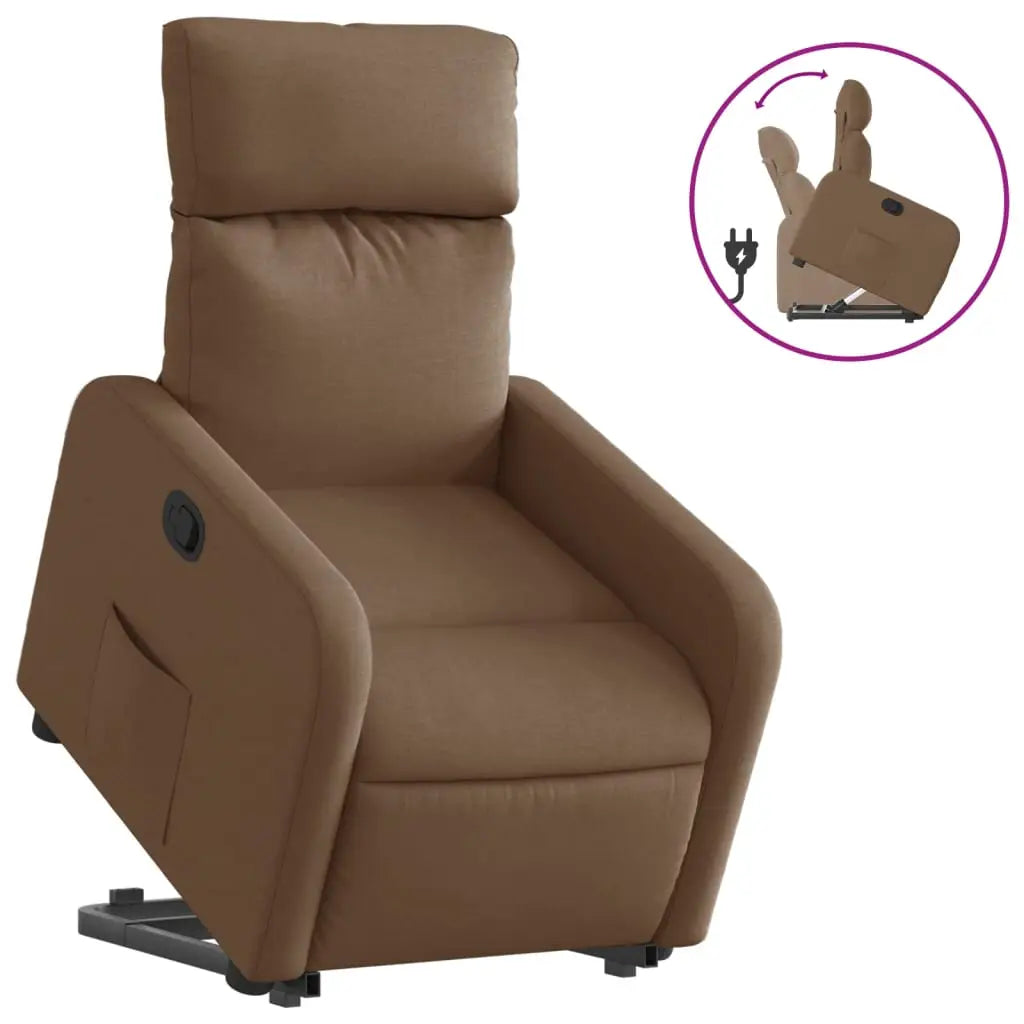Fauteuil inclinable Marron Tissu - XIOS