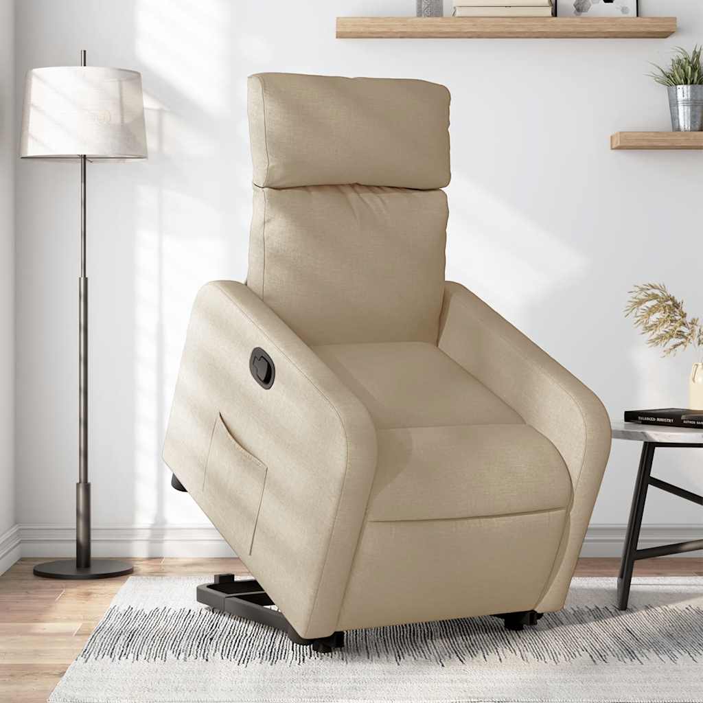 Fauteuil inclinable Crème Tissu - XIOS
