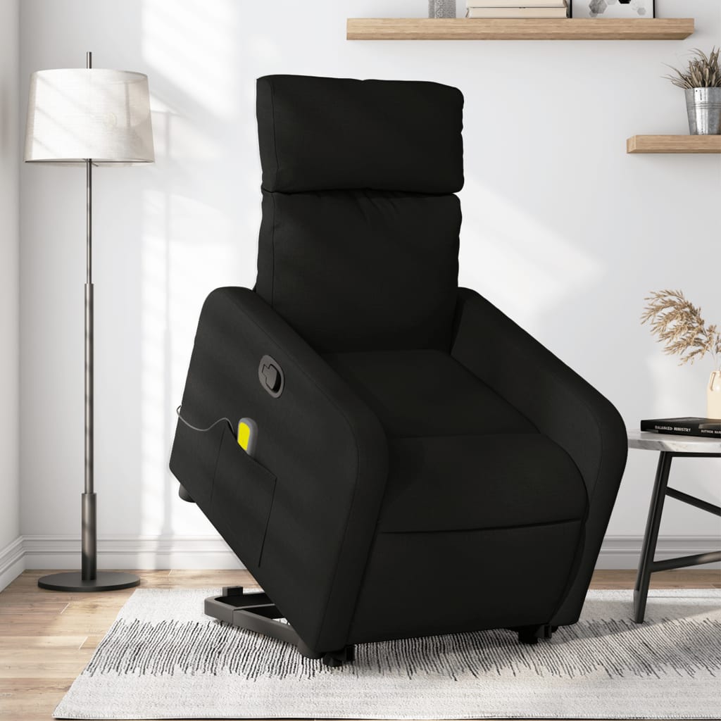 Fauteuil de massage inclinable Noir Tissu - XIOS