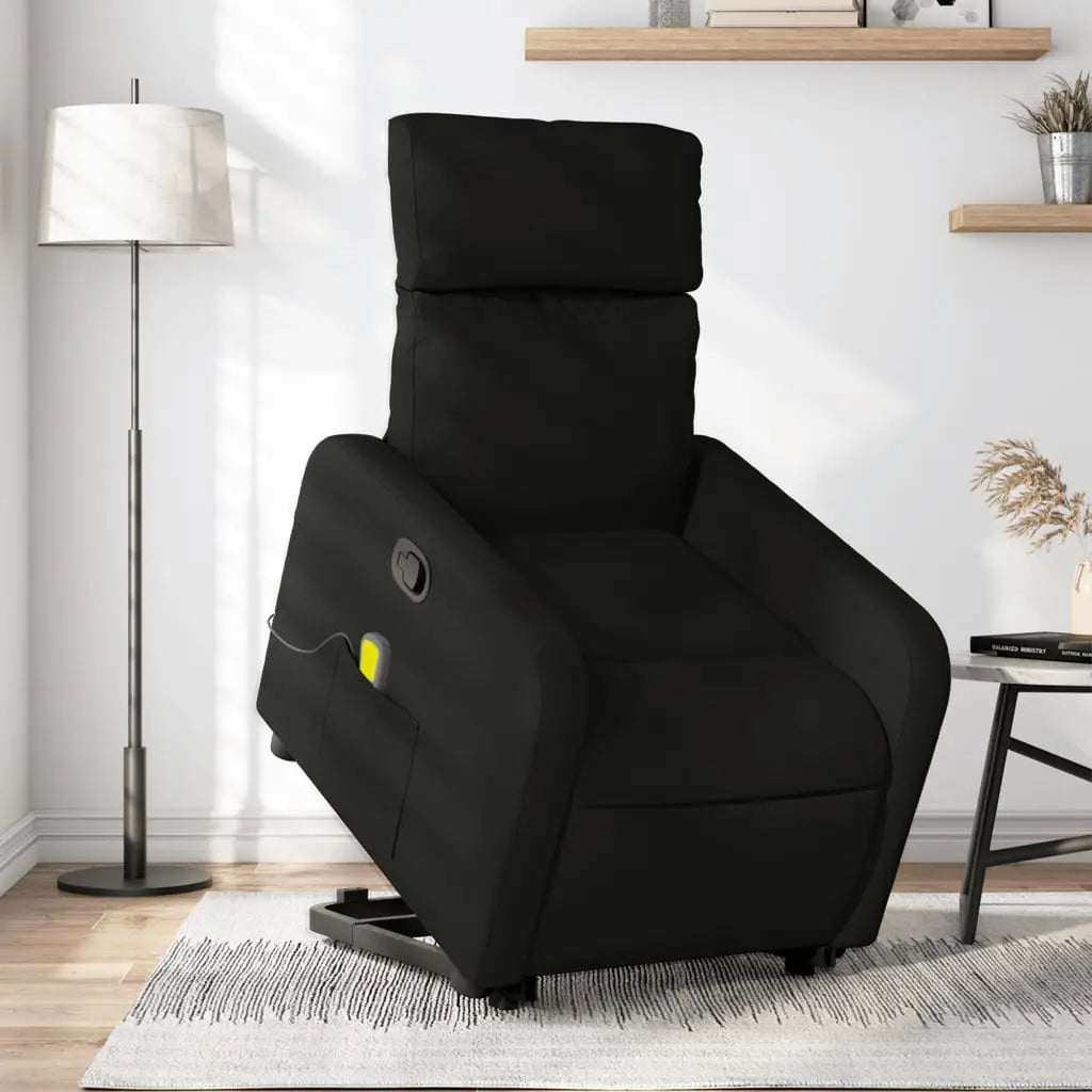 Fauteuil de massage inclinable Noir Tissu - XIOS