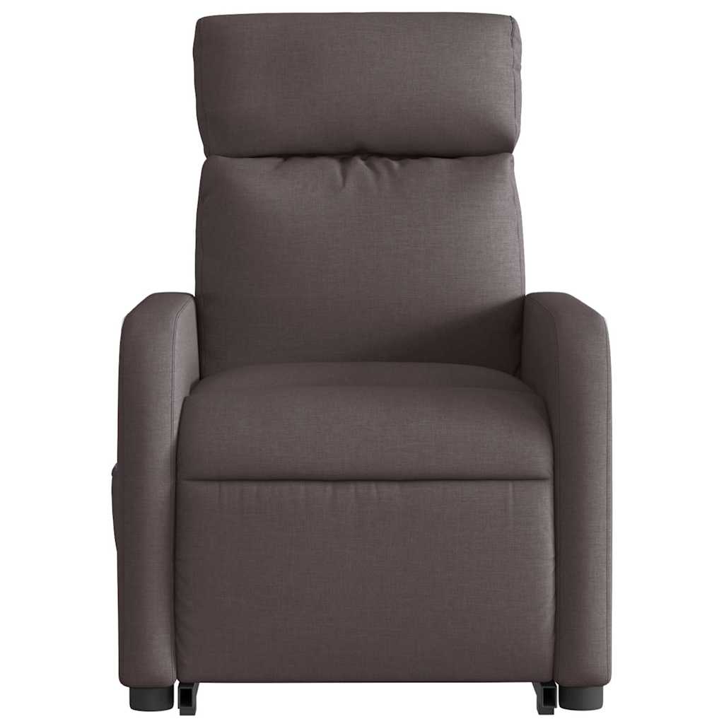 Fauteuil inclinable de massage Marron foncé Tissu - XIOS