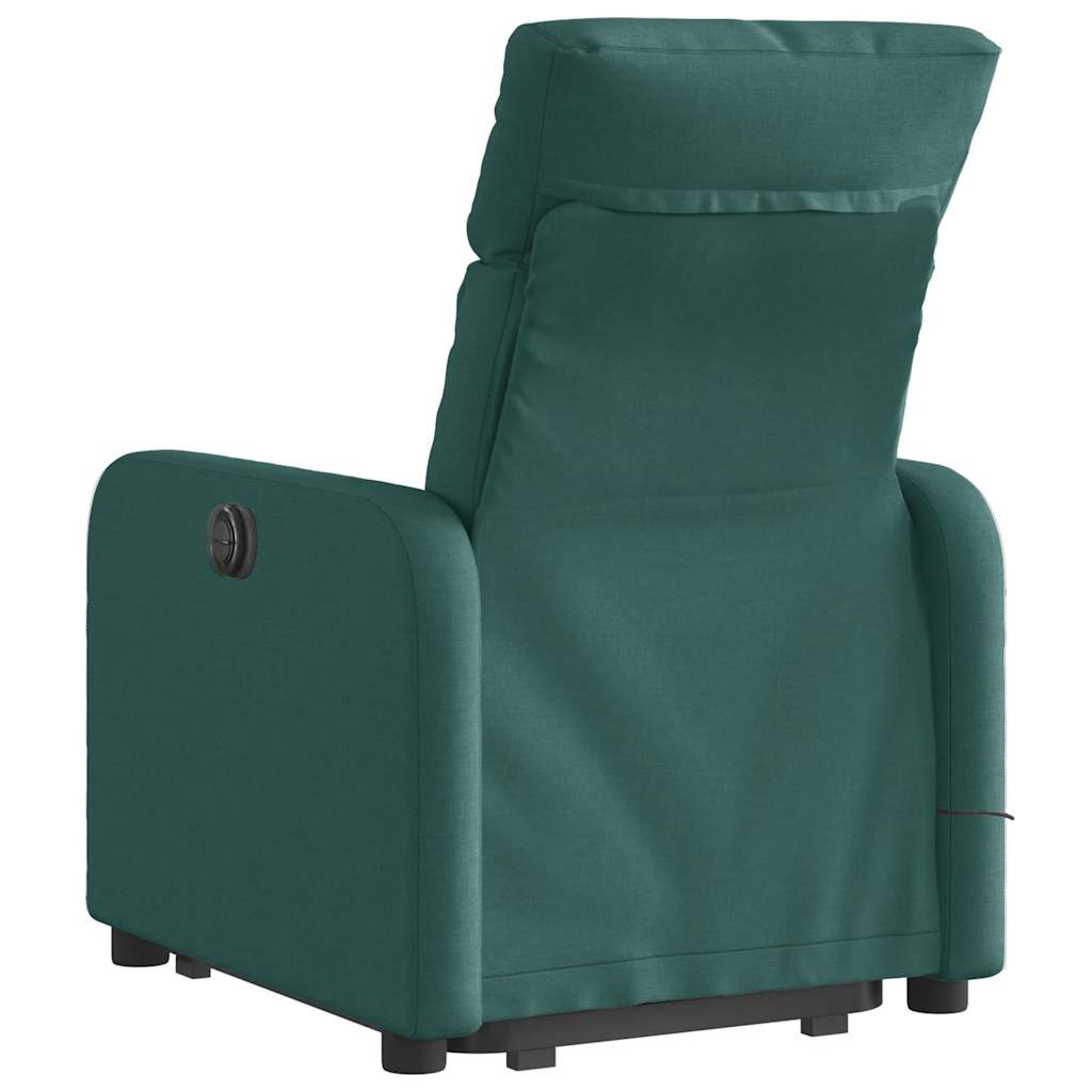 Fauteuil inclinable de massage Vert foncé Tissu - XIOS