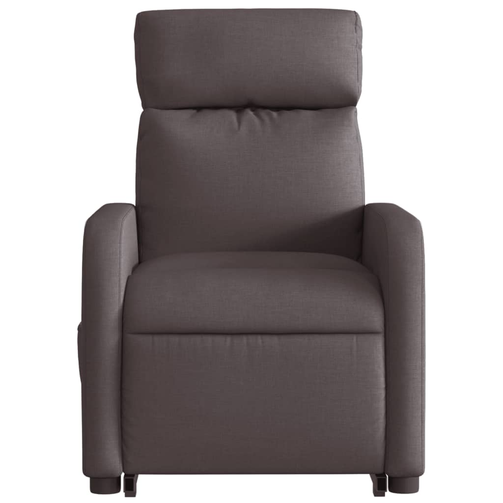 Fauteuil inclinable de massage électrique Marron foncé Tissu - XIOS
