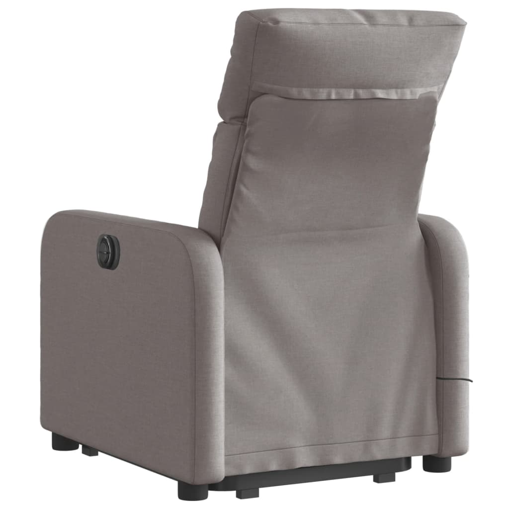 Fauteuil inclinable de massage électrique Taupe Tissu - XIOS
