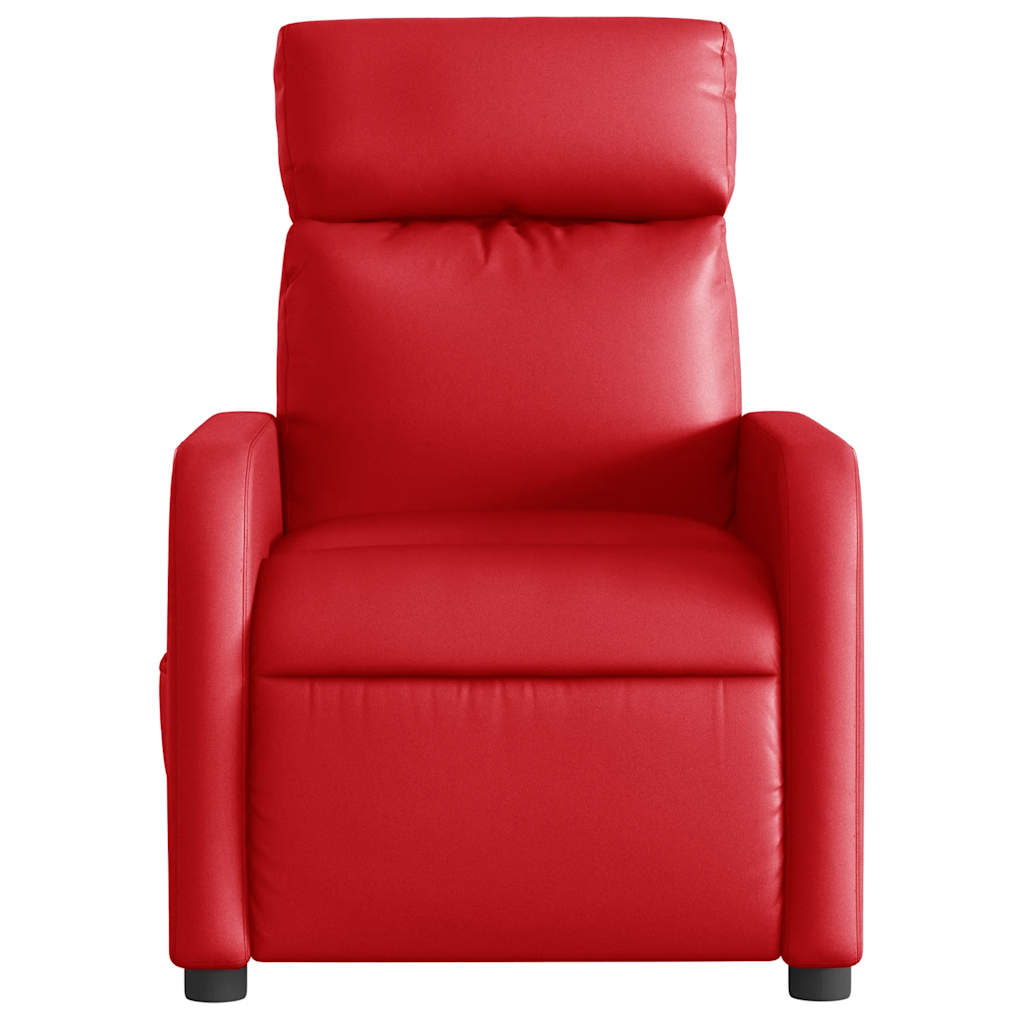Fauteuil inclinable électrique Rouge Similicuir - XIOS