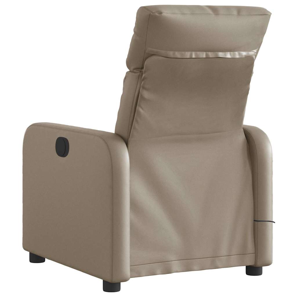 Fauteuil de massage inclinable électrique cappuccino similicuir - XIOS