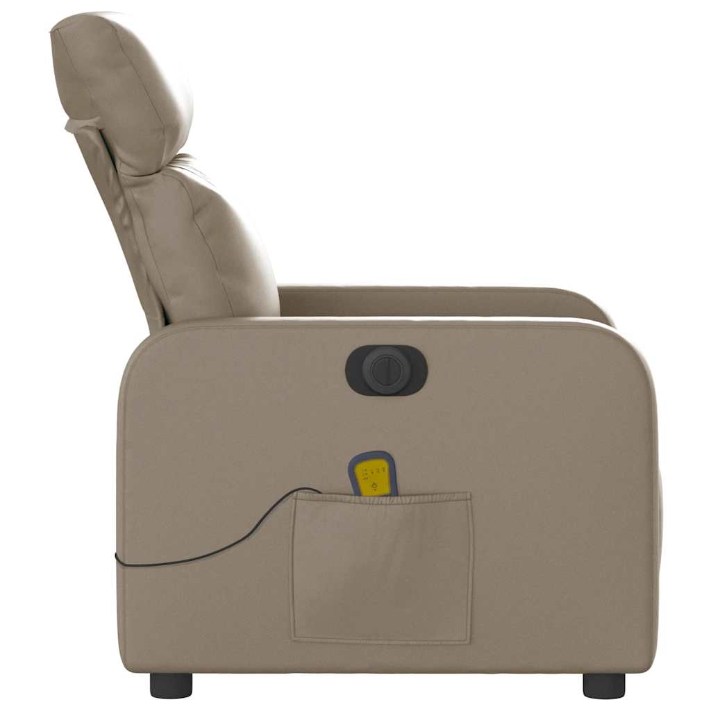 Fauteuil de massage inclinable électrique cappuccino similicuir - XIOS