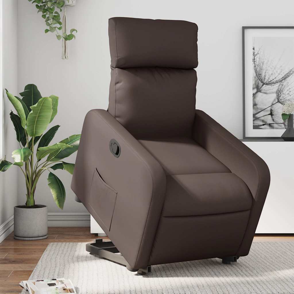 Fauteuil inclinable marron similicuir - XIOS