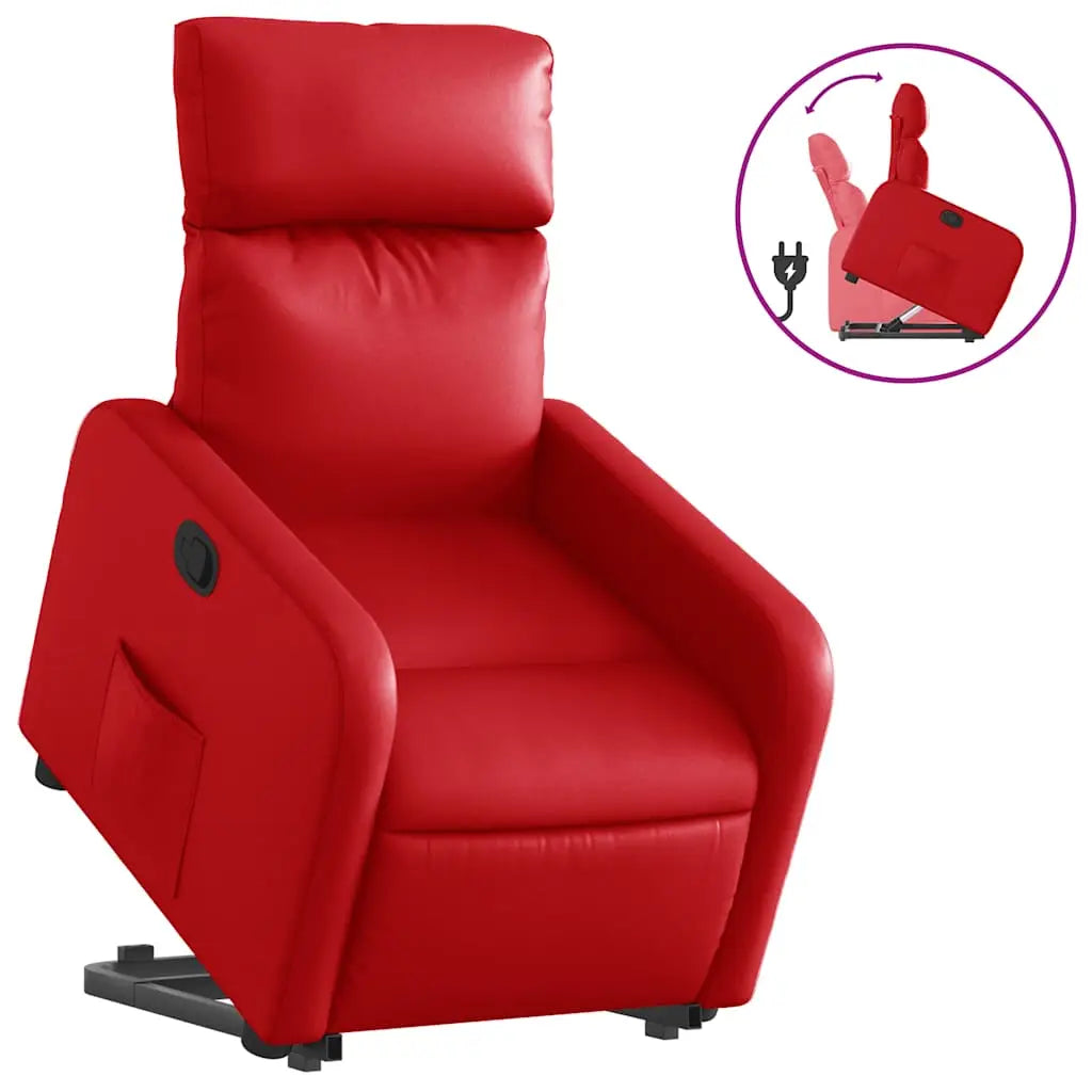Fauteuil inclinable Rouge Similicuir - XIOS