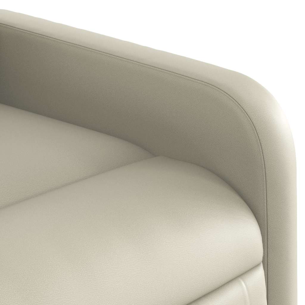 Fauteuil inclinable de massage Crème Similicuir - XIOS